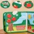 Filcowa książeczka  odczepiane elementy na rzepy farna zwierzeta Montessori  dla dzieci w wieku 2+