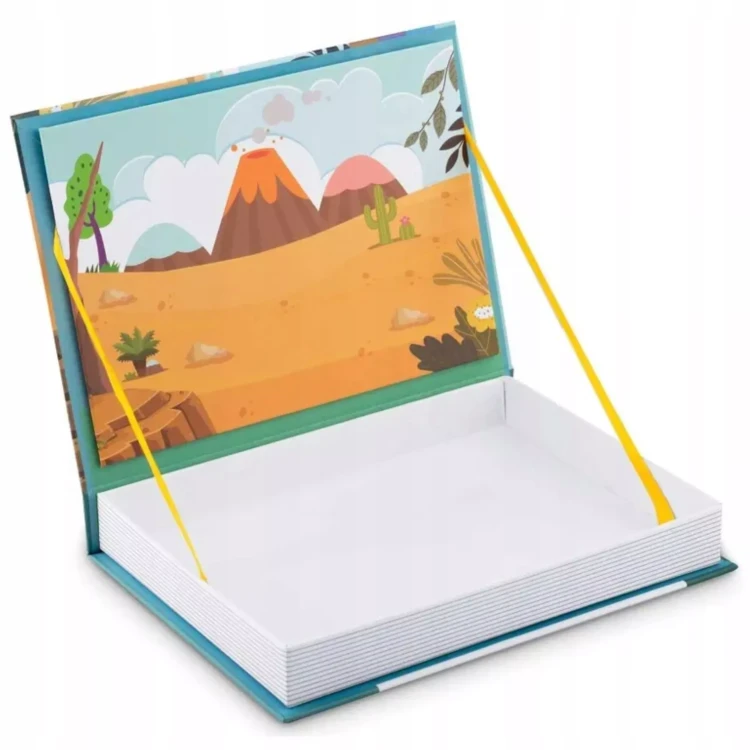Magnetyczna układanka  Montessori dinozaury puzzle magnetyczne dla dzieci wieku 3+