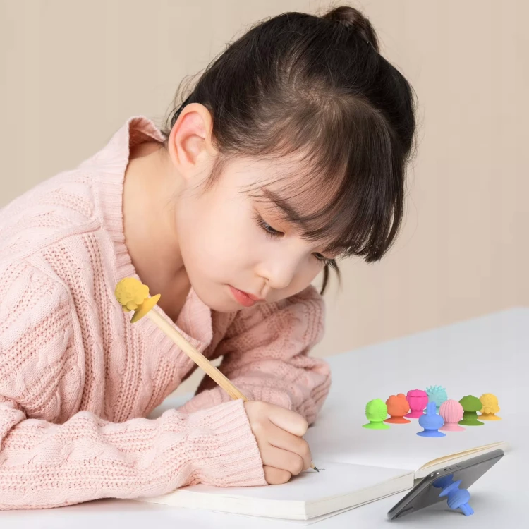 Zestaw sensorycznych zabawek silikonowych na przyssawkach stres ADHD antystres dla dzieci w wieku 3+