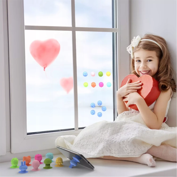 Zestaw sensorycznych zabawek silikonowych na przyssawkach stres ADHD antystres dla dzieci w wieku 3+