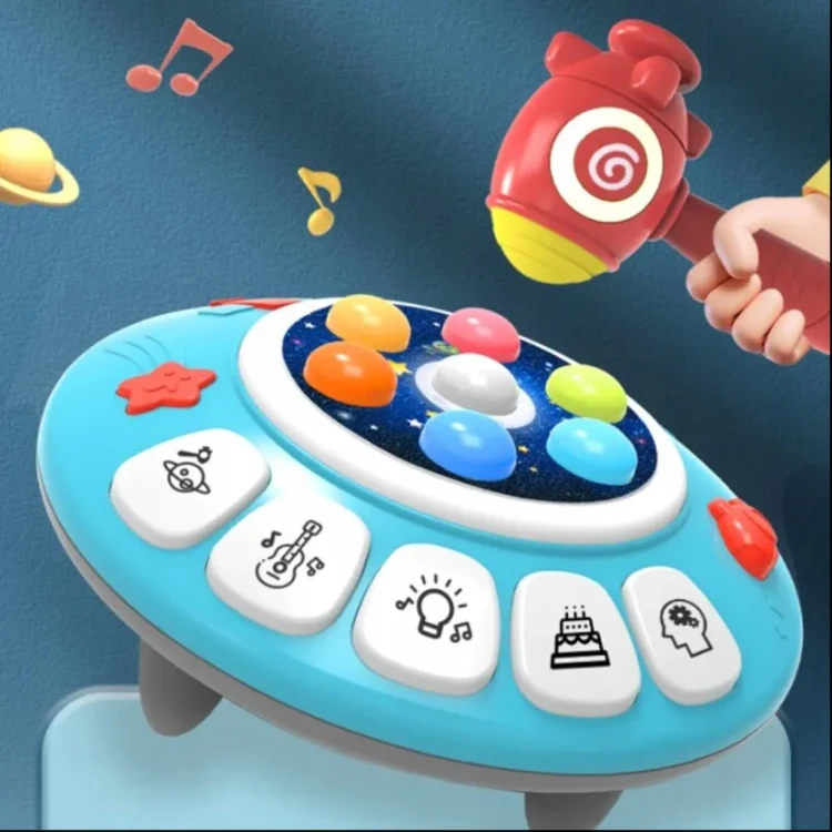 Gra zręcznościowa zbijak Enjoy z młoteczkiem dla dzieci w wieku 18m+