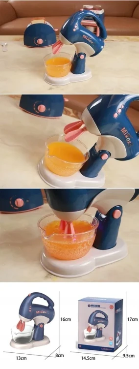 Mikser robot kuchenny małe AGD dla dzieci w wieku 3+