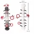 Gąsienica sensoryczna pluszowa kontrastowa grzechotka dla niemowląt