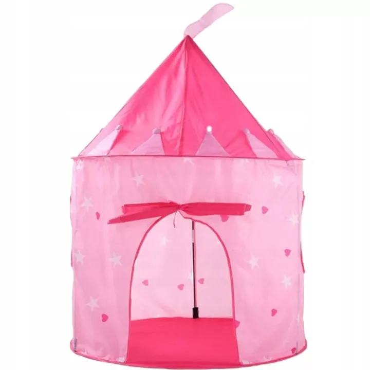 Namiot domek okrągły zamek z podłogą dla dziewczynek od 3+
