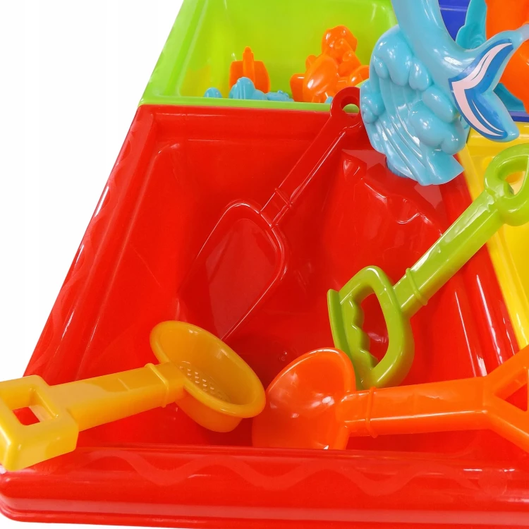 Stolik do piasku i do wody delfin z 25 elementami do zabawy