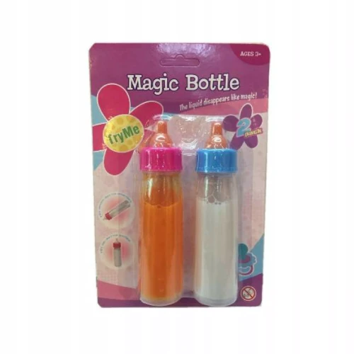 Magiczne butelki dla lalek mleko i sok znikające zestaw 2 szt. od 3+