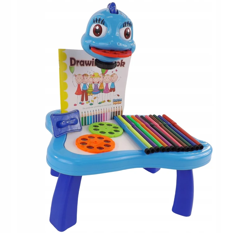 Interaktywny Projektor do Rysowania Stolik Smok z Muzyką – Edukacyjny Rzutnik od 3+