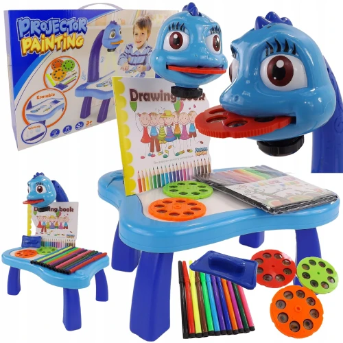 Interaktywny Projektor do Rysowania Stolik Smok z Muzyką – Edukacyjny Rzutnik od 3+